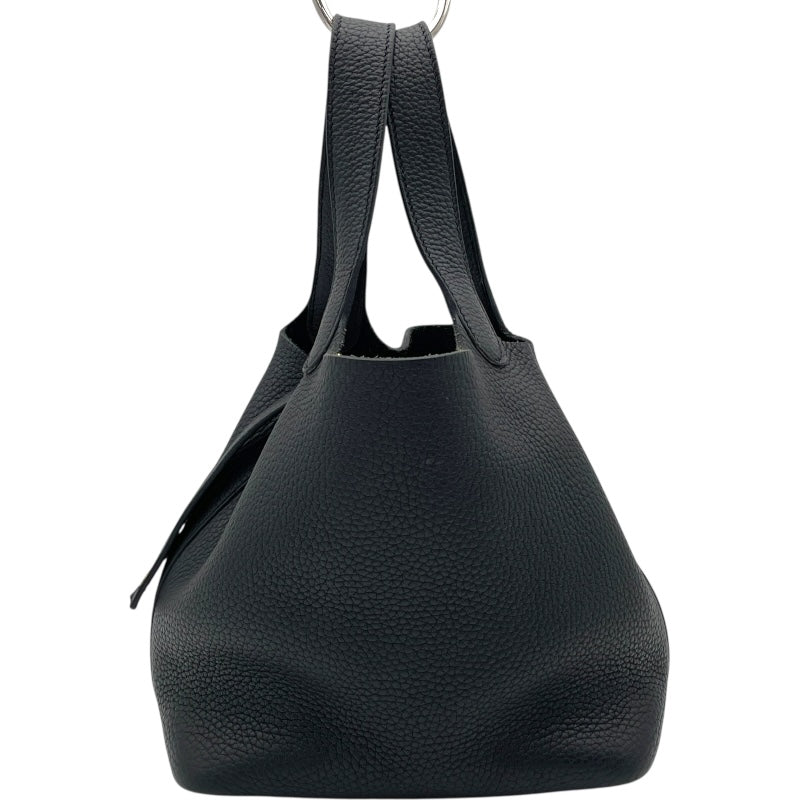 Hermes ピコタンロック ブラック ハンドバッグ エルメス HERMES ピコタンロックPM D刻 ブラック GD金具 トリヨン