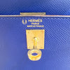 エルメス HERMES ケリー25 パーソナルオーダー A刻印 ブルーエレクトリック/ムタード GD金具 エプソン レディース ハンドバッグ