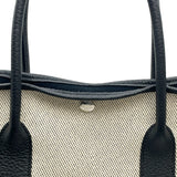 エルメス HERMES ガーデンパーティPM T刻 ブラック SV金具 トワル レディース ハンドバッグ