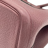 エルメス HERMES ガーデンパーティーTPM D刻 ボルドー SV金具 カントリー レディース ハンドバッグ