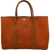 エルメス HERMES ガーデンパーティPM □I刻 オレンジ SV金具 トワル レディース トートバッグ