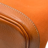 エルメス HERMES ガーデンパーティPM □I刻 オレンジ SV金具 トワル レディース トートバッグ