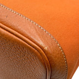 エルメス HERMES ガーデンパーティPM □I刻 オレンジ SV金具 トワル レディース トートバッグ