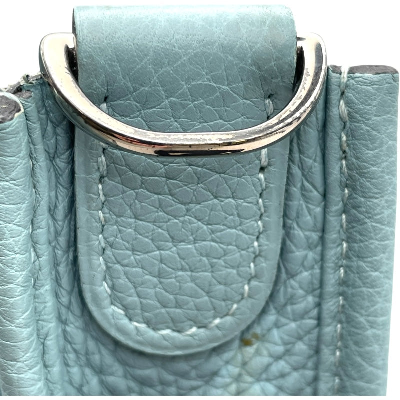 エルメス HERMES エヴリン1 PM ▢M刻 シエル SV金具 トリヨン