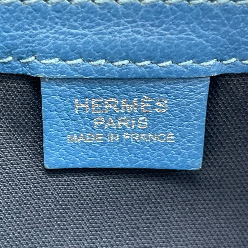 エルメス HERMES シティスライドクロスPM C刻 アズール SV金具 エバー