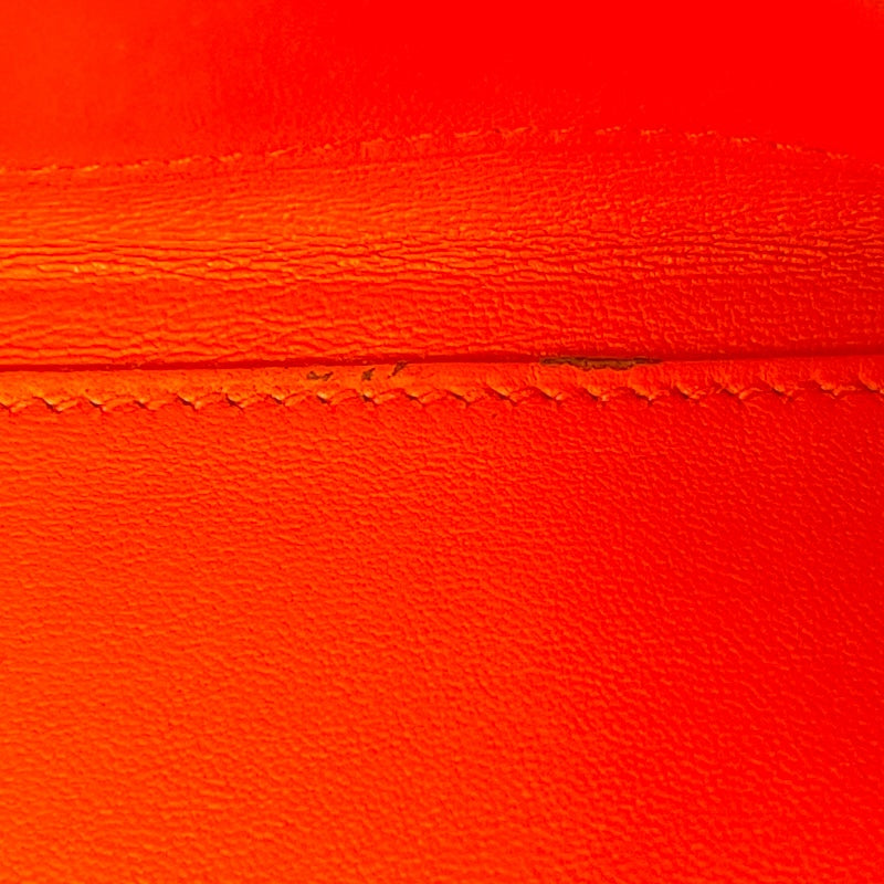 エルメス HERMES ジジェPM C刻 オレンジ SV金具 クロコダイル