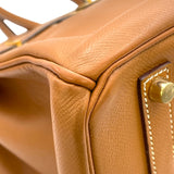エルメス HERMES バーキン35 ▢J刻 ゴールド GD金具 エプソン レディース ハンドバッグ