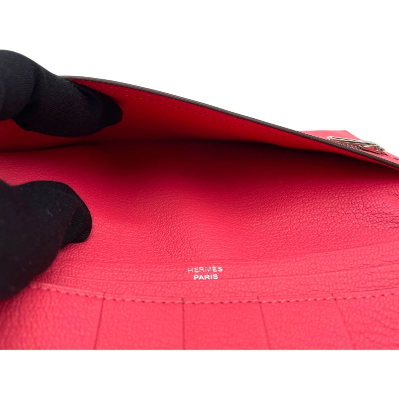 エルメス HERMES ベアンスフレ C刻印　(2018年製) ローズアザレ シルバー金具 シェーブル レディース 長財布 エルメス HERMES ベアンスフレ C刻印 (2018年製) ローズアザレ