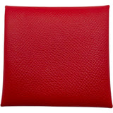 エルメス HERMES バスティア D刻 ルージュクー SV金具 エプソン レディース コインケース