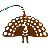 エルメス HERMES プティアッシュ ピーコック ブラウン・イエロー トゴ・エプソン レディース チャーム