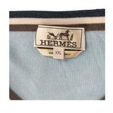 エルメス HERMES カシミヤ混クルーネックニットセーター ブルー カシミヤ メンズ セーター
