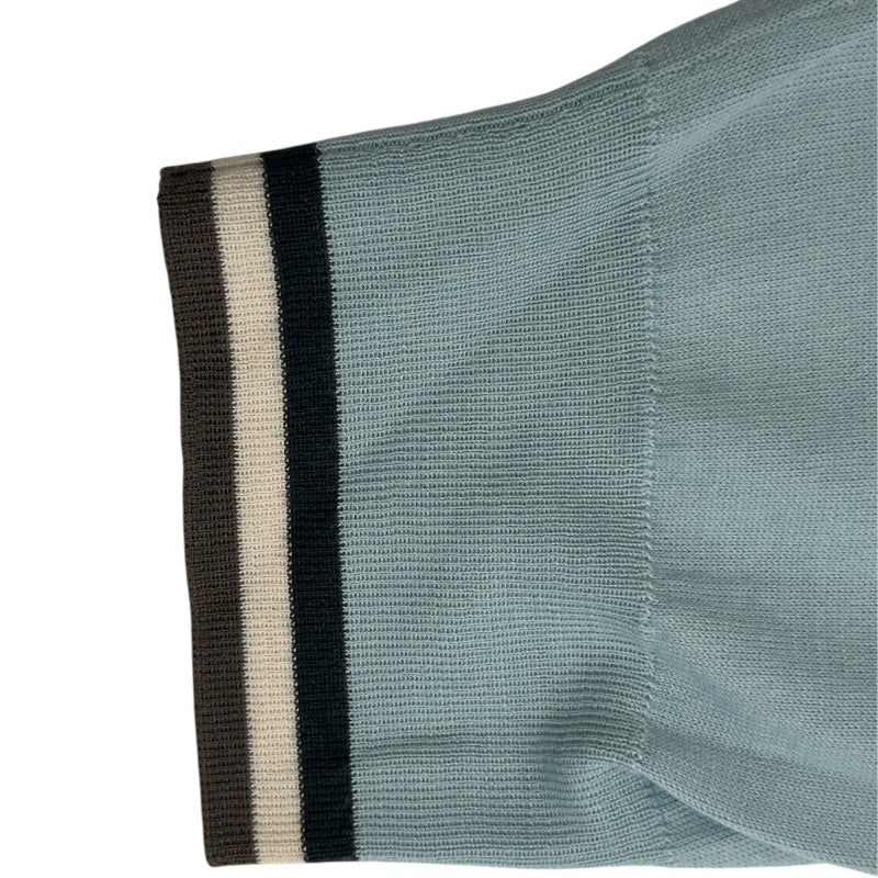 エルメス HERMES カシミヤ混クルーネックニットセーター ブルー