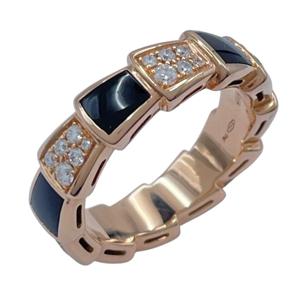 BVLGARI ブルガリブルガリ　リバーシブルリング k18 au750 ブルガリ BVLGARI セルペンティ ヴァイパー リング ピンクゴールド