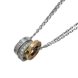カルティエ Cartier ラブスリーフープネックレス ゴールドxホワイトゴールド 750 ダイヤモンド ジュエリー
