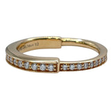 ティファニー TIFFANY＆CO ロックリングパヴェダイヤ ピンクゴールド Au750 ジュエリー