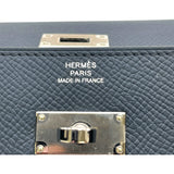 エルメス HERMES ケリートゥーゴーヴェルソ Y刻 ブルーインディゴ・ブラック SV金具 エプソン レディース ショルダーバッグ