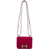 エルメス HERMES マイクロ コンスタンスミニミニ □O刻 ローズティリアン SV金具 エプソン レディース ショルダーバッグ