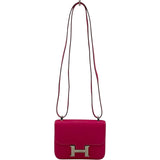 エルメス HERMES マイクロ コンスタンスミニミニ □O刻 ローズティリアン SV金具 エプソン レディース ショルダーバッグ