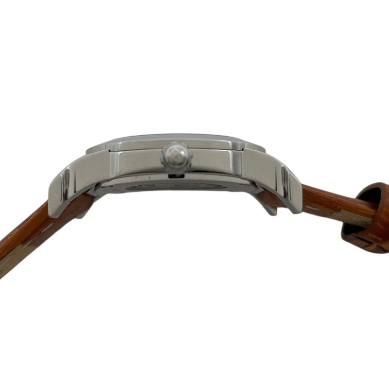 エルメス HERMES Hウォッチ ロンド HR1.210 ホワイト SS クオーツ