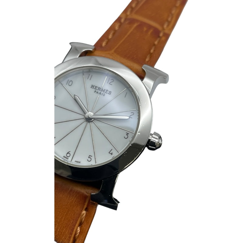 HERMES(エルメス) Hウォッチ HR 1.210 エルメス HERMES Hウォッチ ロンド HR1.210 ホワイト SS クオーツ