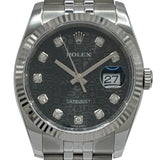 ロレックス ROLEX デイトジャスト36 ホリコン 116234G ブラック WG/SS ユニセックス 腕時計