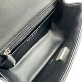 シャネル CHANEL ミニマトラッセ 18 A35200 ブラック ラムスキン レディース ショルダーバッグ