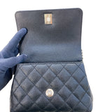 シャネル CHANEL ココハンドルXXS AS2215 ブラック　ゴールド金具 キャビアスキン ショルダーバッグ