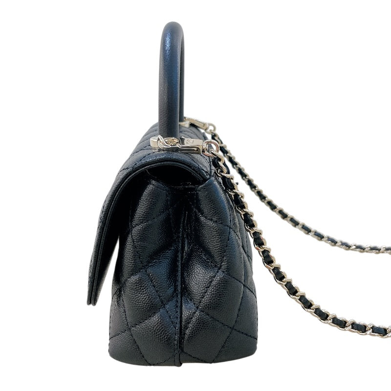 シャネル CHANEL ココハンドルXXS AS2215 ブラック　ゴールド金具 キャビアスキン ショルダーバッグ シャネル CHANEL ココハンドルXXS AS2215 ブラック ゴールド金具