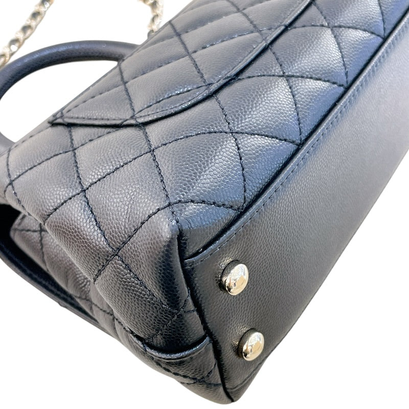 シャネル CHANEL ココハンドルXXS AS2215 ブラック ゴールド金具