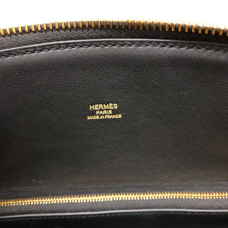 エルメス HERMES トランザット D刻 ブラック ゴールド金具 エバー