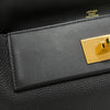 エルメス HERMES ヴァンキャトル29 W刻 ブラック ゴールド金具 トリヨンクレマンス スイフト レディース ハンドバッグ ショルダーバッグ