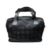 シャネル CHANEL ニュートラベルラインハンドバッグ A15973 ブラック ゴールド金具 ナイロンジャガード レディース ショルダーバッグ