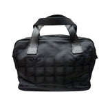 シャネル CHANEL ニュートラベルラインハンドバッグ A15973 ブラック ゴールド金具 ナイロンジャガード レディース ショルダーバッグ