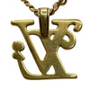 ルイ・ヴィトン LOUIS VUITTON コリエ・スクエアードLV ゴールド メタル アクセサリー