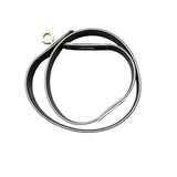 エルメス HERMES ケリ―チョーカー ＃M ブラック　SV金具 ボックスカーフ アクセサリー