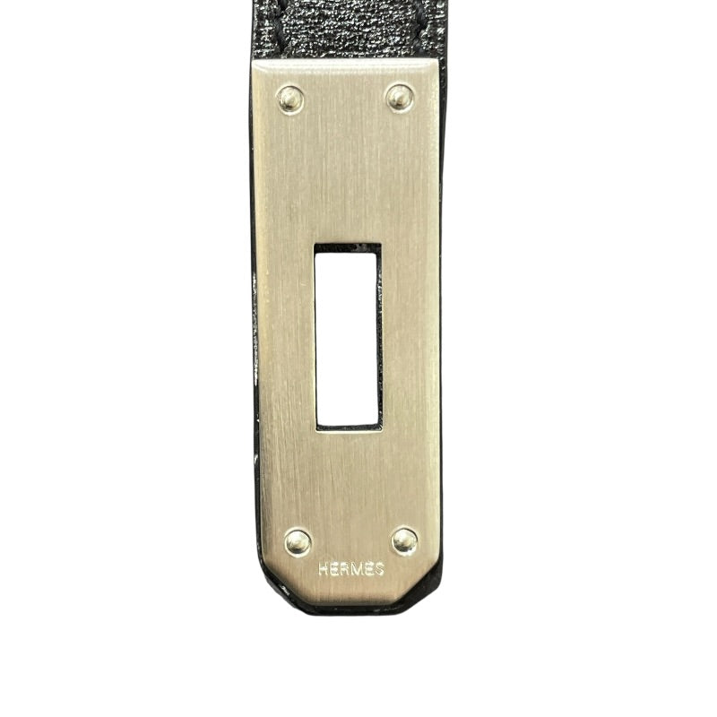 エルメス HERMES ケリ―チョーカー ＃M ブラック SV金具 ボックスカーフ