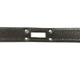 エルメス HERMES ケリ―チョーカー ＃M ブラック　SV金具 ボックスカーフ アクセサリー