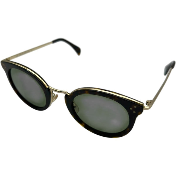 CELINE ブラックサングラス ロゴゴールド セリーヌ CELINE サングラス CL40011U ゴールド レディース サングラス