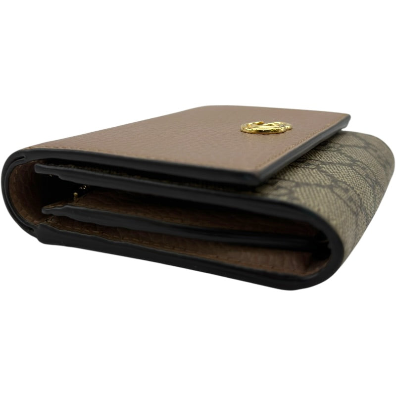 グッチ GUCCI ダブルG バイカラー ミディアム ウォレット 598587