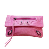 バレンシアガ BALENCIAGA エンブロープ・クラッチバッグ 224915 ピンク レザー レディース クラッチバッグ