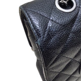 シャネル CHANEL マトラッセ25 A01112　13番台 ブラック×SV金具 キャビアスキン レディース ショルダーバッグ