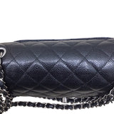 シャネル CHANEL マトラッセ25 A01112　13番台 ブラック×SV金具 キャビアスキン レディース ショルダーバッグ
