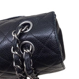 シャネル CHANEL マトラッセ25 A01112　13番台 ブラック×SV金具 キャビアスキン レディース ショルダーバッグ