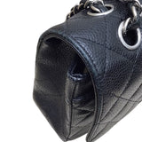シャネル CHANEL マトラッセ25 A01112　13番台 ブラック×SV金具 キャビアスキン レディース ショルダーバッグ