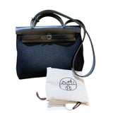 エルメス HERMES エールバッグジップPM ブラック シルバー金具 トワル・ヴァッシュハンター ユニセックス ショルダーバッグ