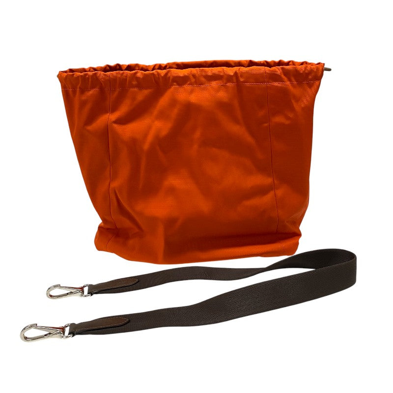 エルメス HERMES サックドパンサージュ Z刻 ネイビー×ブラウン トワル