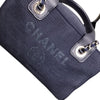 シャネル CHANEL ドーヴィル　ボーリングバッグ A92749 ネイビー コットン レディース ハンドバッグ