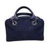シャネル CHANEL ドーヴィル　ボーリングバッグ A92749 ネイビー コットン レディース ハンドバッグ