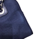 シャネル CHANEL ドーヴィル　ボーリングバッグ A92749 ネイビー コットン レディース ハンドバッグ