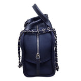 シャネル CHANEL ドーヴィル　ボーリングバッグ A92749 ネイビー コットン レディース ハンドバッグ
